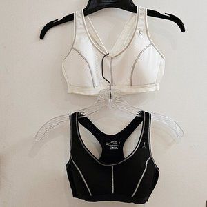 Sports Bra Set, 1 Black & 1 White Danskin Now  - Size M